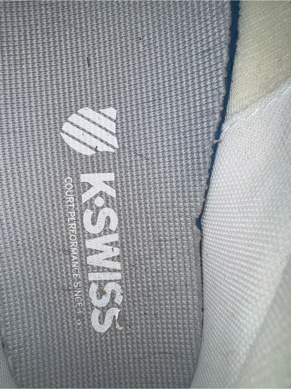 K-Swiss All-White Lace-Up athletic Sneakers